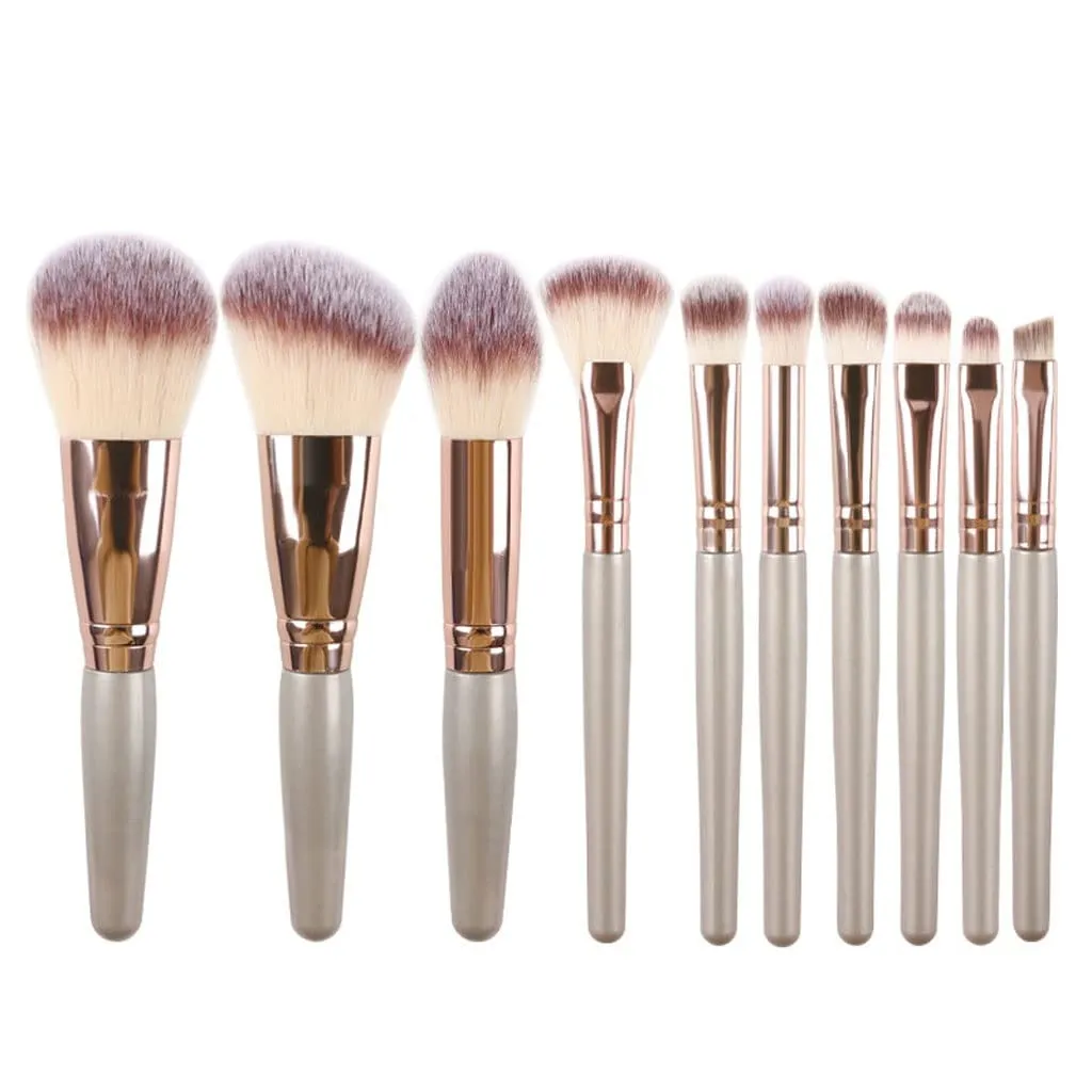 10 Mini Makeup Brushes Set Complete Blush and Eye Shadow Brushes Lip Brushes Beauty Tools