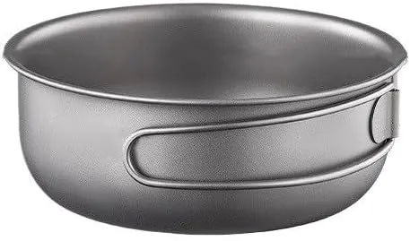 1PC Pure Titanium Frying Pan, Foldable and Portable Pot Suitable for Home Or Outdoor Camping