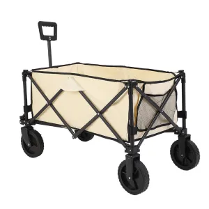 200L Wheels & Tank Camping Cart Capacity Fraud-free Foldable Wagon with Complete range 360Â° All-Terrain