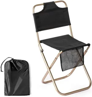 2021 Outdoor Portable Folding Chair Picnic Camping Wear-Resistant Aluminum Back Fishing Chair Fishing Chair Camping Stool Outdoor Folding Chairs