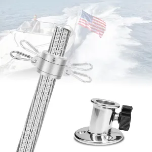 24In/30In Boat Flag Pole