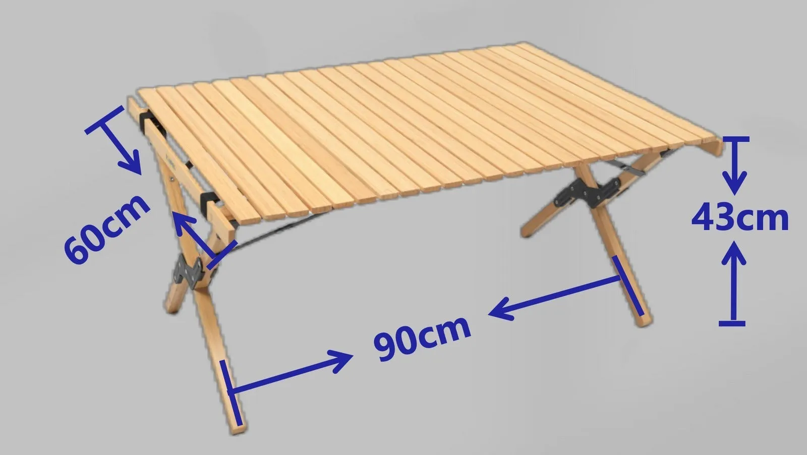 3 Chairs & 1 Table Set Bamboo Camping Folding Portable Outdoor Picnic Travel BBQ