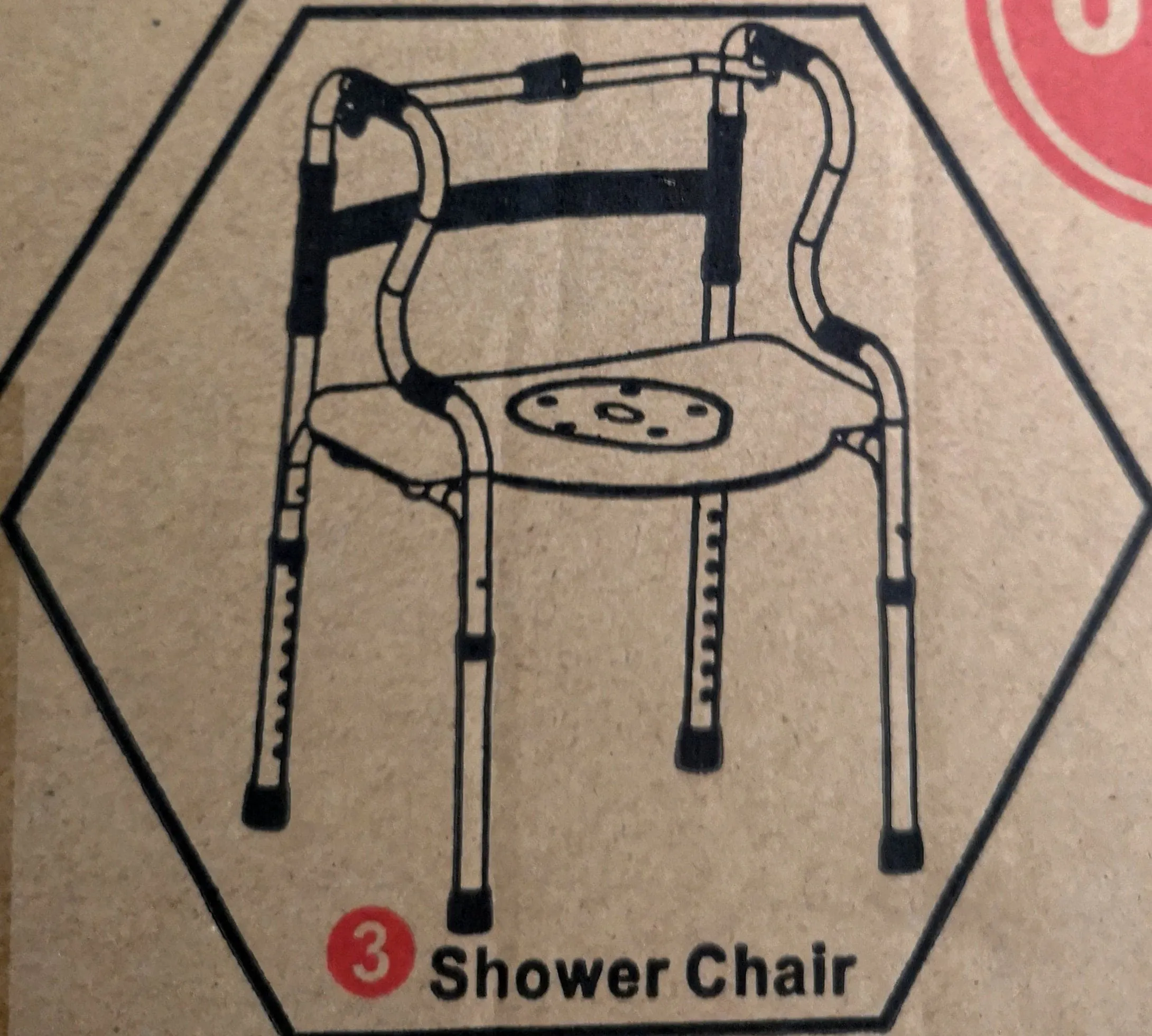 3 in 1 Adjustable Foldable Shower Commode & Walker | Fair