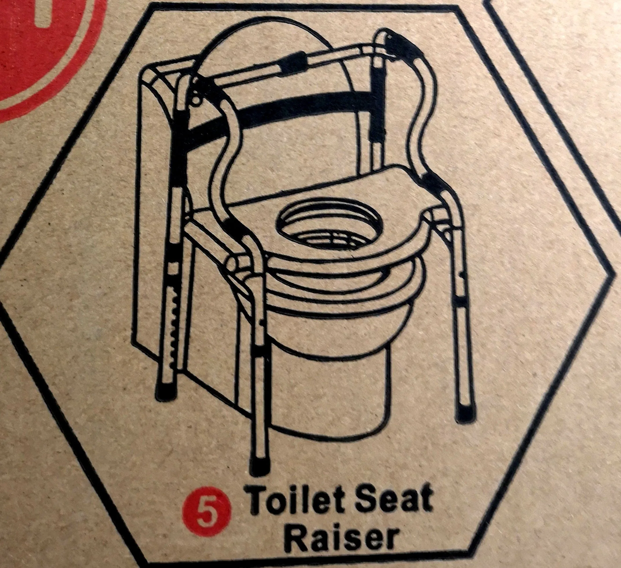 3 in 1 Adjustable Foldable Shower Commode & Walker | Fair