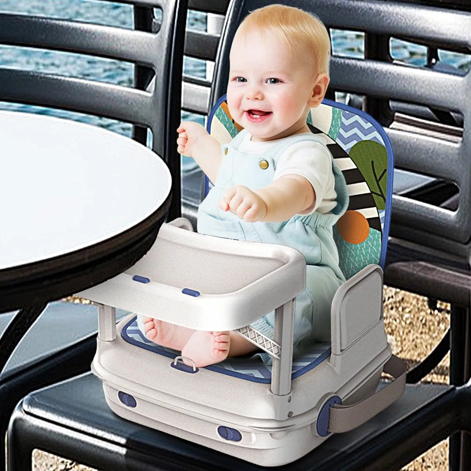 3-in-1 Baby Dining Booster Seat with Music