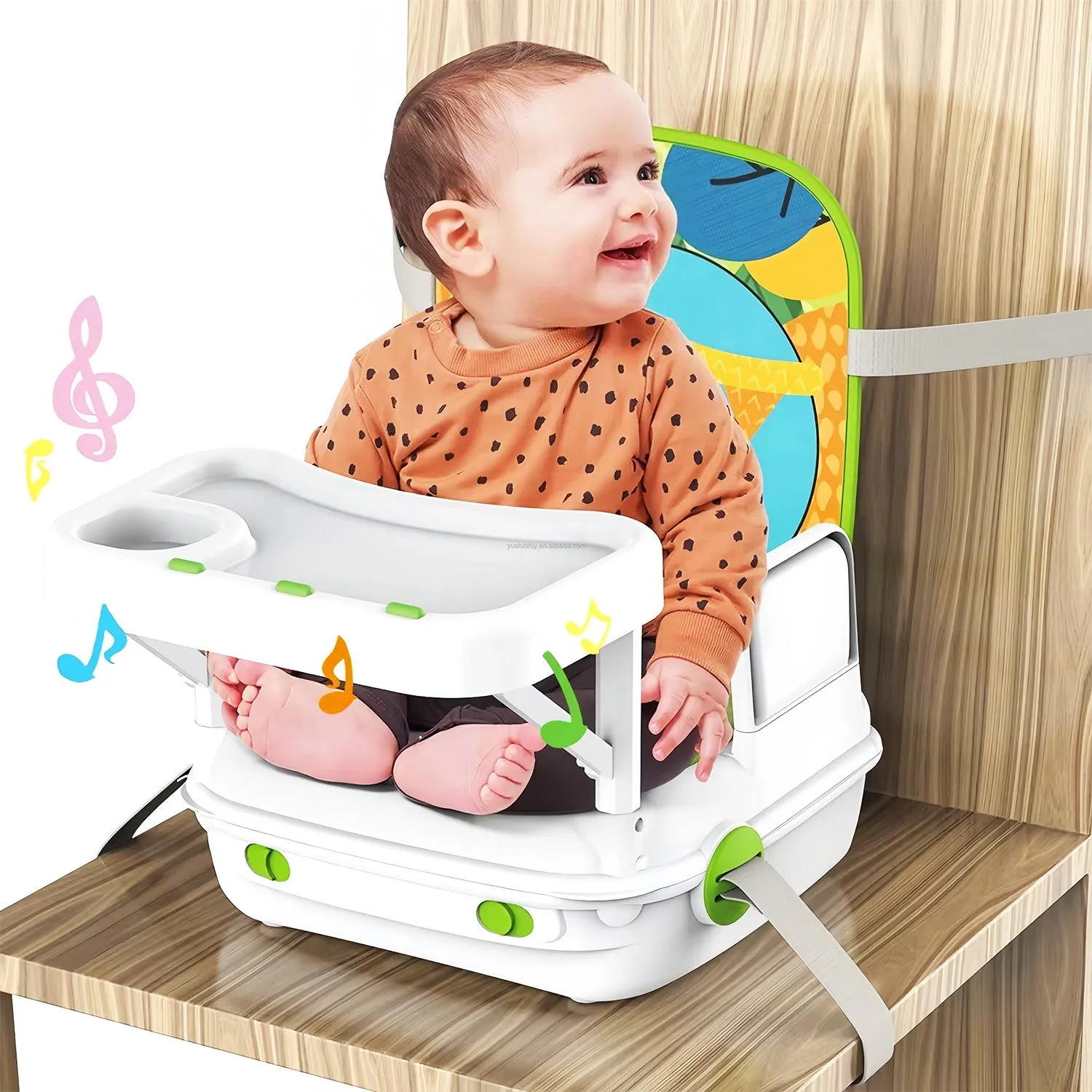 3-in-1 Baby Dining Booster Seat with Music