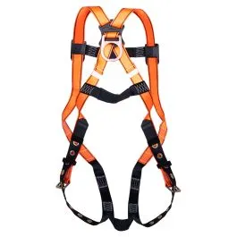3-Point Adjustable Safety Harness with Tongue Buckles - Durable, Comfortable, Heavy-Duty Gear for Construction & Industrial Use