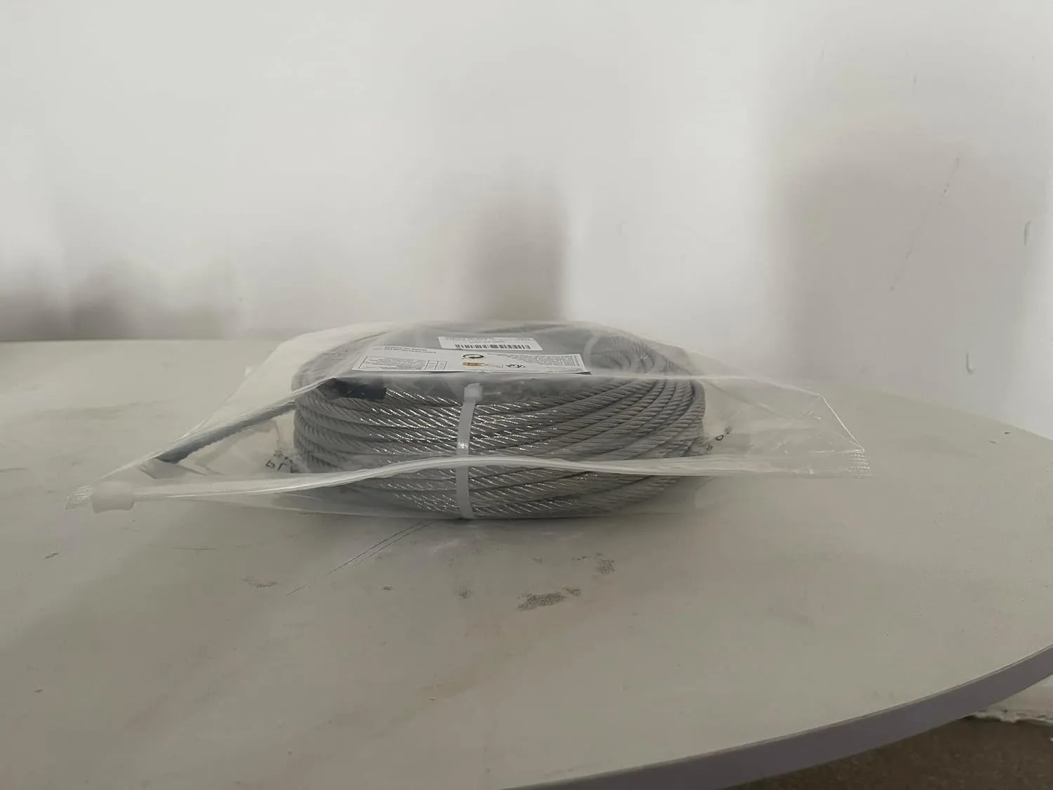 3/16 Wire Rope, 100ft Stainless Steel Cable with Wire Rope Clamps & Thimble, 3700lbs Breaking Strength, 7X19 Strands Aircraft Cable for Zipline, Deck Railing, Clothesline