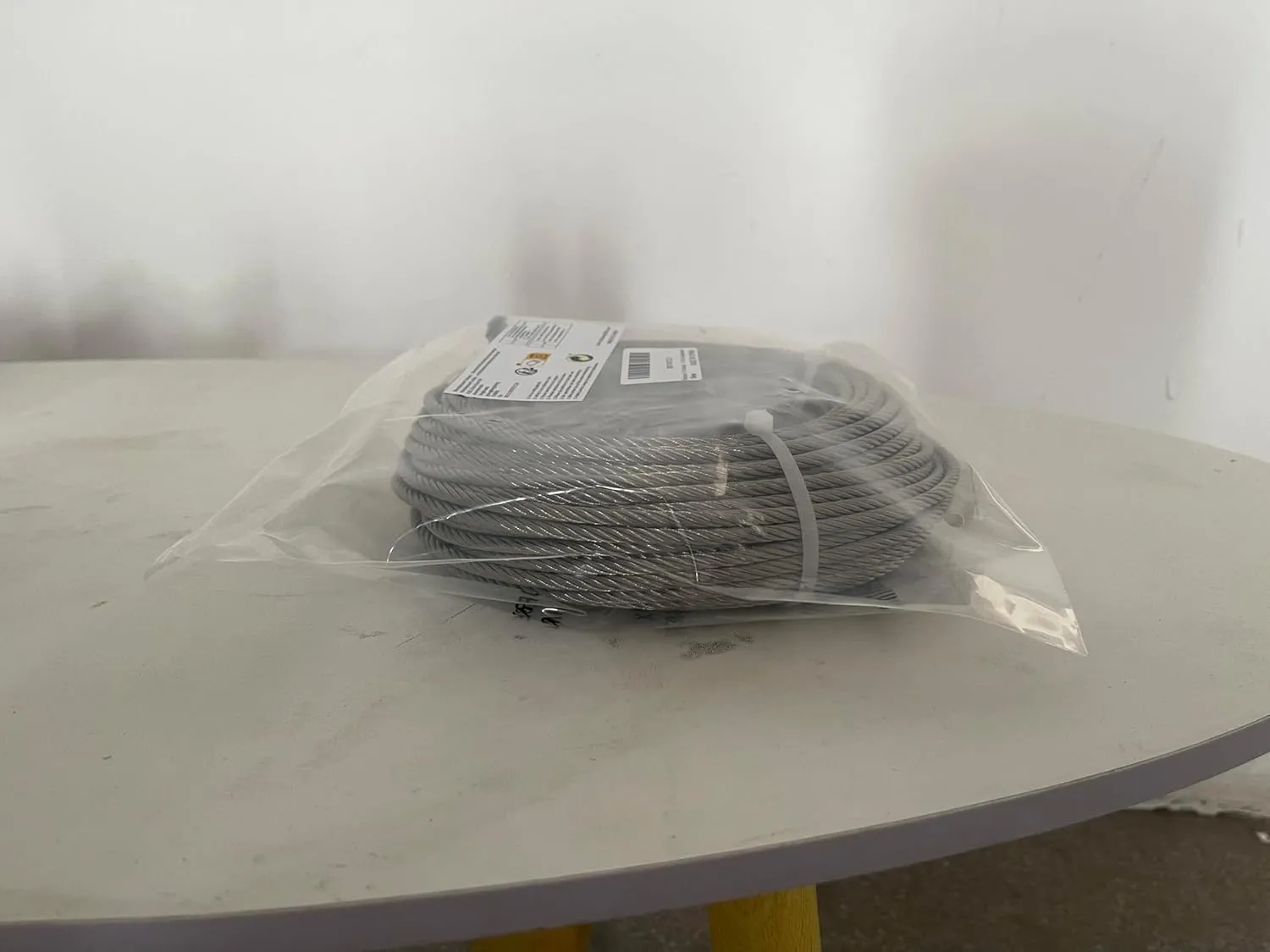 3/16 Wire Rope, 100ft Stainless Steel Cable with Wire Rope Clamps & Thimble, 3700lbs Breaking Strength, 7X19 Strands Aircraft Cable for Zipline, Deck Railing, Clothesline