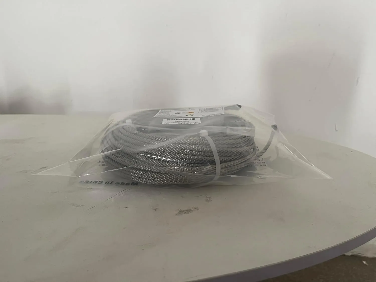 3/16 Wire Rope, 100ft Stainless Steel Cable with Wire Rope Clamps & Thimble, 3700lbs Breaking Strength, 7X19 Strands Aircraft Cable for Zipline, Deck Railing, Clothesline