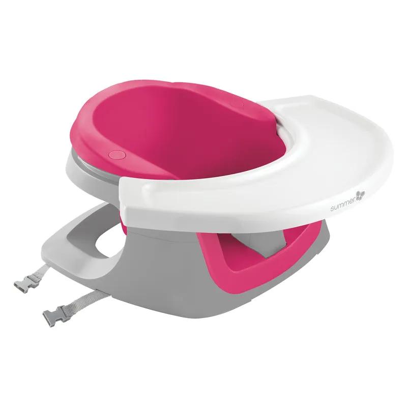 4-in-1 Pink & White Activity Super Seat | Baby Booster Seat | Feeding Seat | Support Seat