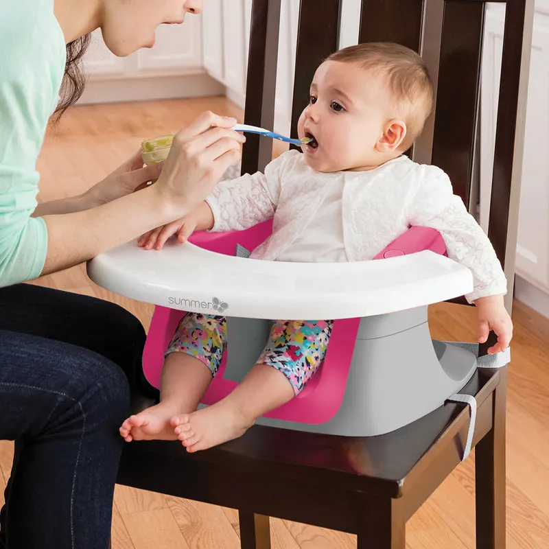 4-in-1 Pink & White Activity Super Seat | Baby Booster Seat | Feeding Seat | Support Seat