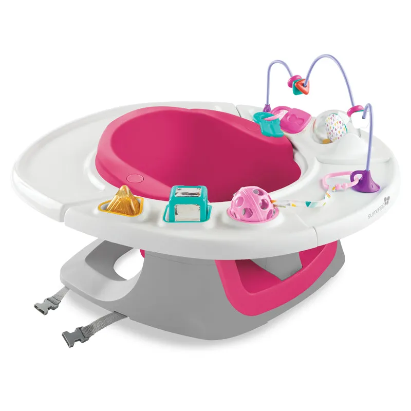 4-in-1 Pink & White Activity Super Seat | Baby Booster Seat | Feeding Seat | Support Seat