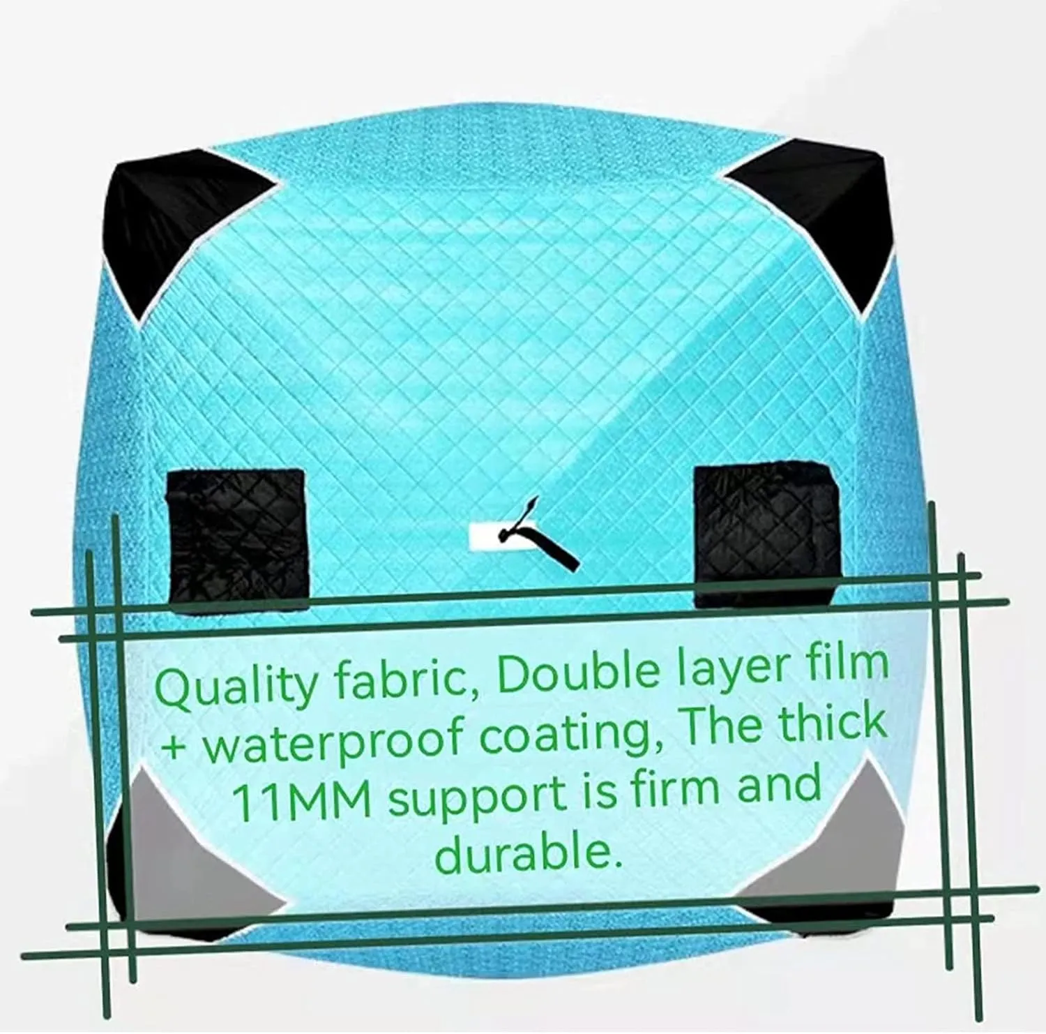 4 Layers Thick Winter Fishing Shelter Cotton Warm Outdoor Windproof and Waterproof Camping Automatic Ice Fishing Tent with Pegs