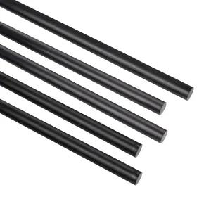 400MMX 1.0MM 1.5MM 2.0MM 2.5MM 3.0MM 4.0MM 5.0MM 5 PCS Carbon Fiber Rod for RC Airplane DIY Craft 5mm Matte Pole 400mm