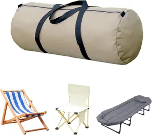 48 Inch Outdoor Folding Chair Carrying Bag, Camping Chair Large Replacement Bag with Shoulder Strap, Large Folding Chair Carry Bag Storage Tent Bag Compatible with GCI, Coleman, Kijaro