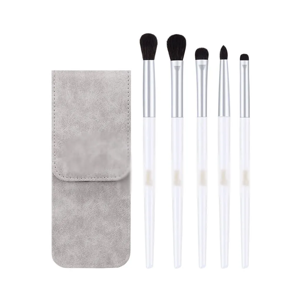 5 Eye Shadow Brush Set Of Bristles Eye Smudge Brush Eye Makeup Eyeliner Brush Makeup Brush(1,D)