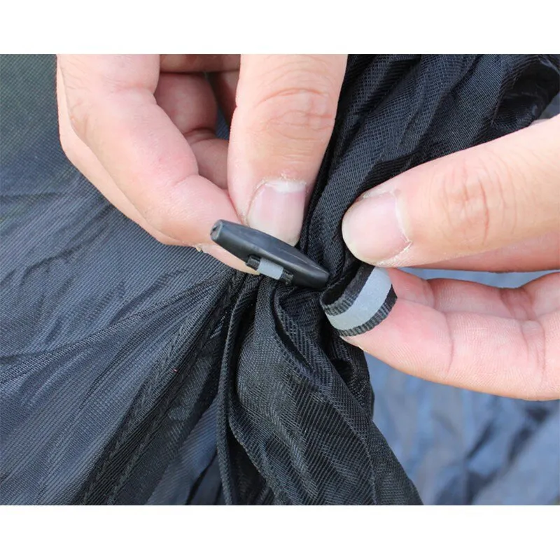 736g 15D Ultralight Two-Layer Pole-less UL Trekking Pole Pyramid Tent