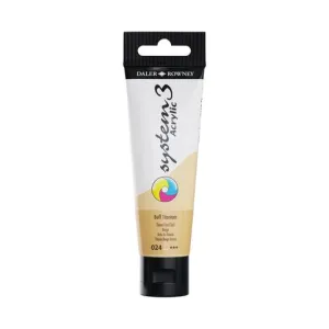 ACRYLIC PAINT - Daler Rowney - SYSTEM 3 -  59ml Tube -	Buff Titanium