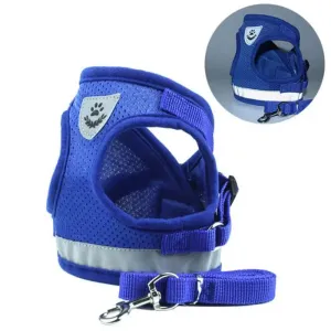 Adjustable Mesh Dog Harness Set