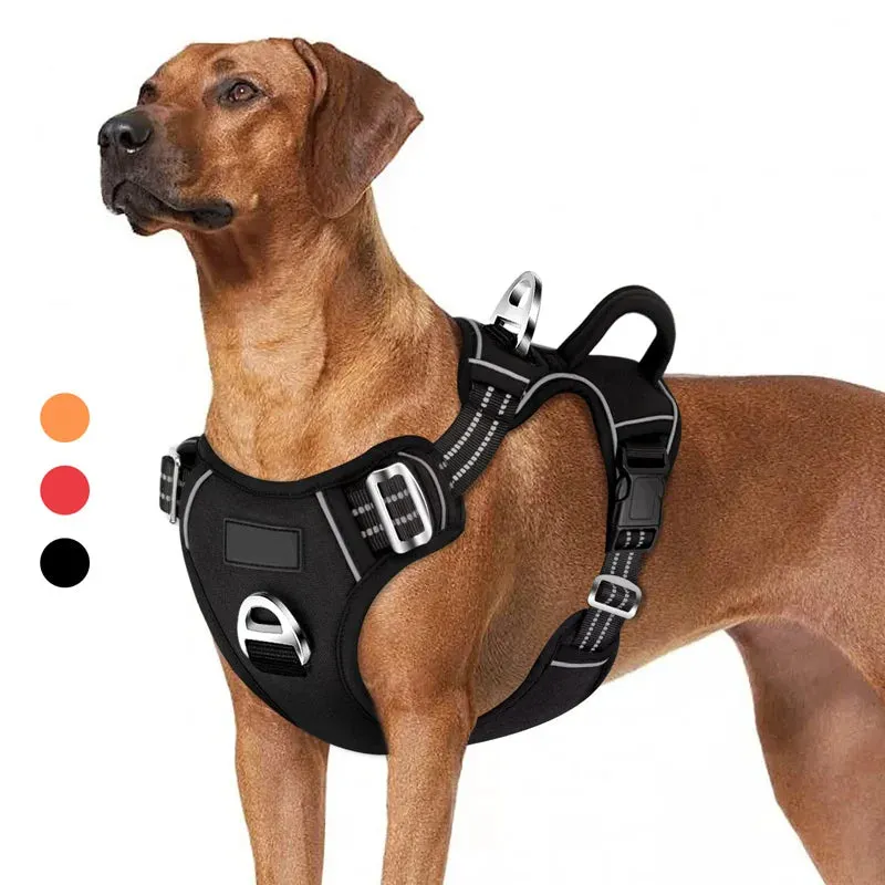 Adjustable No Pull Reflective Dog Harness