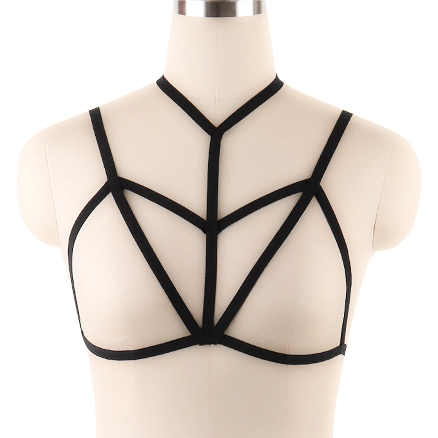Adjustable o ring cross front harness top