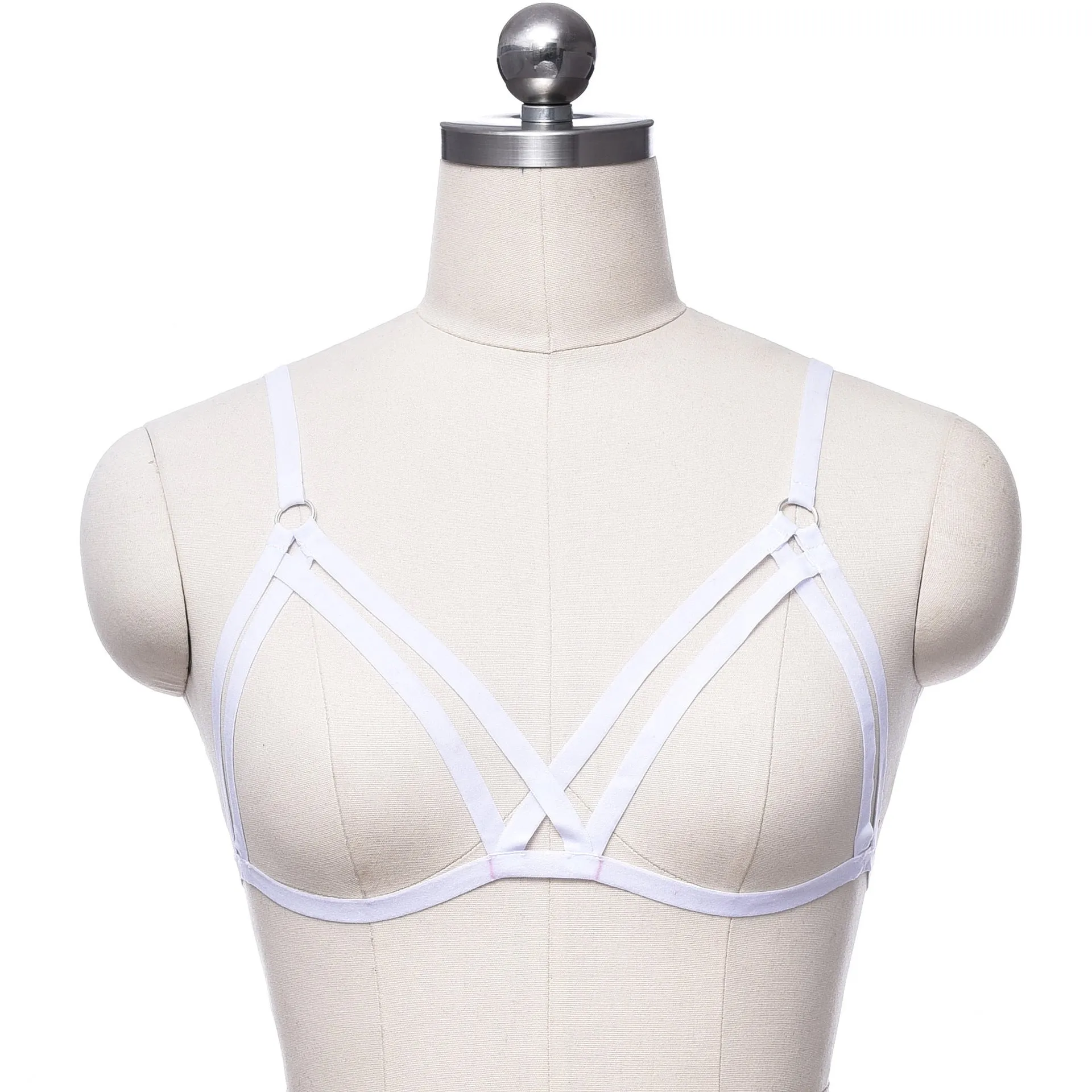 Adjustable o ring cross front harness top