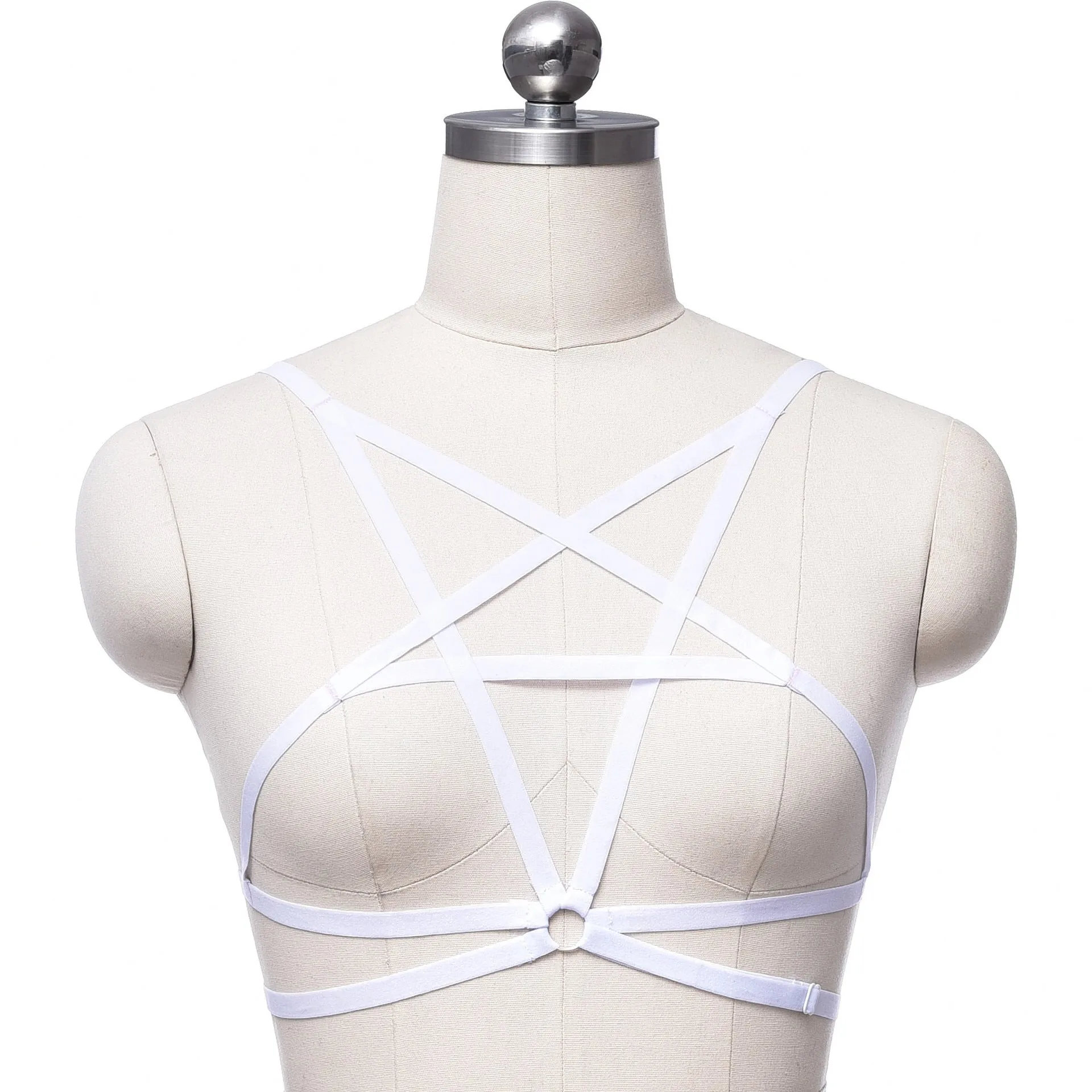 Adjustable o ring cross front harness top