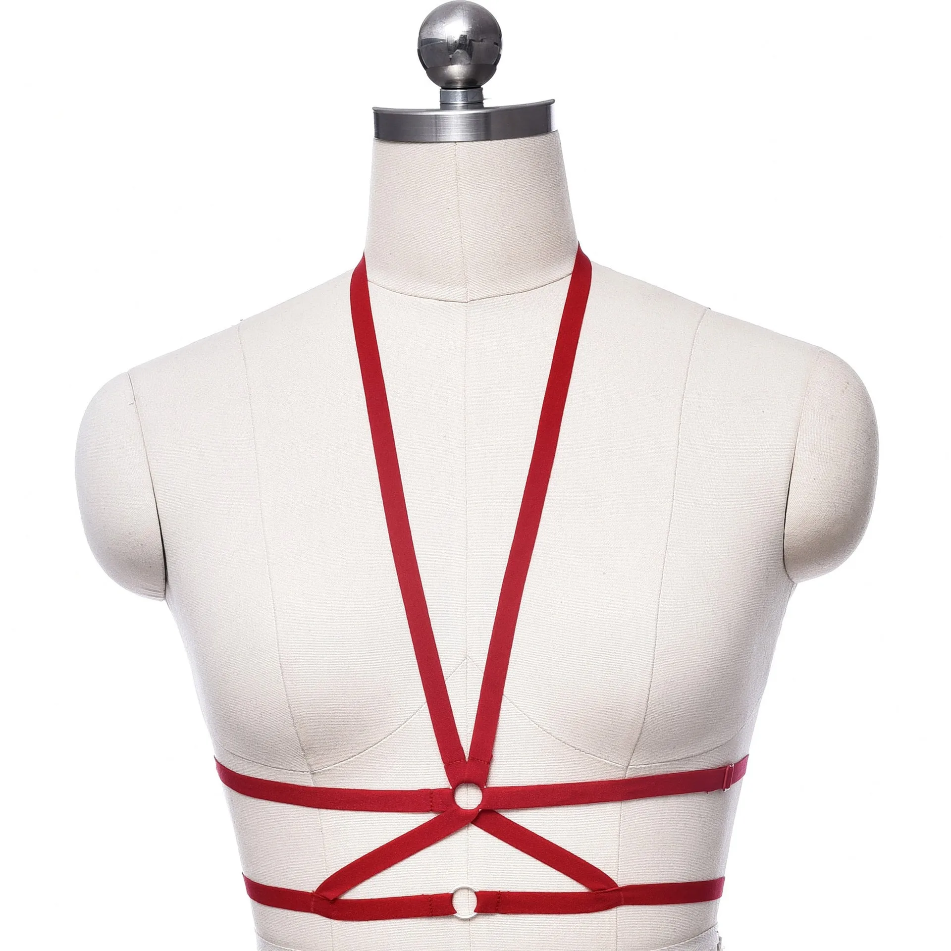 Adjustable o ring cross front harness top