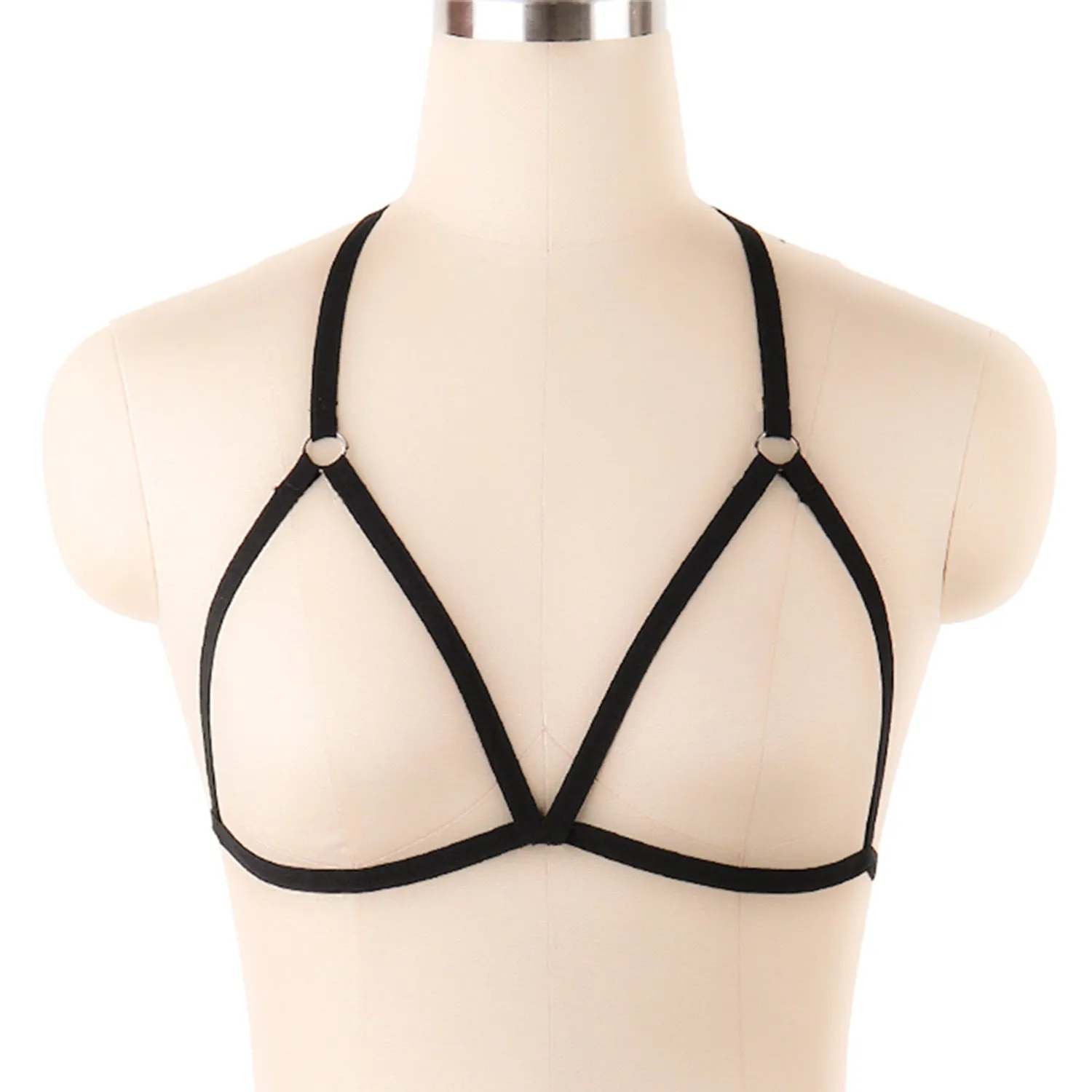 Adjustable o ring cross front harness top