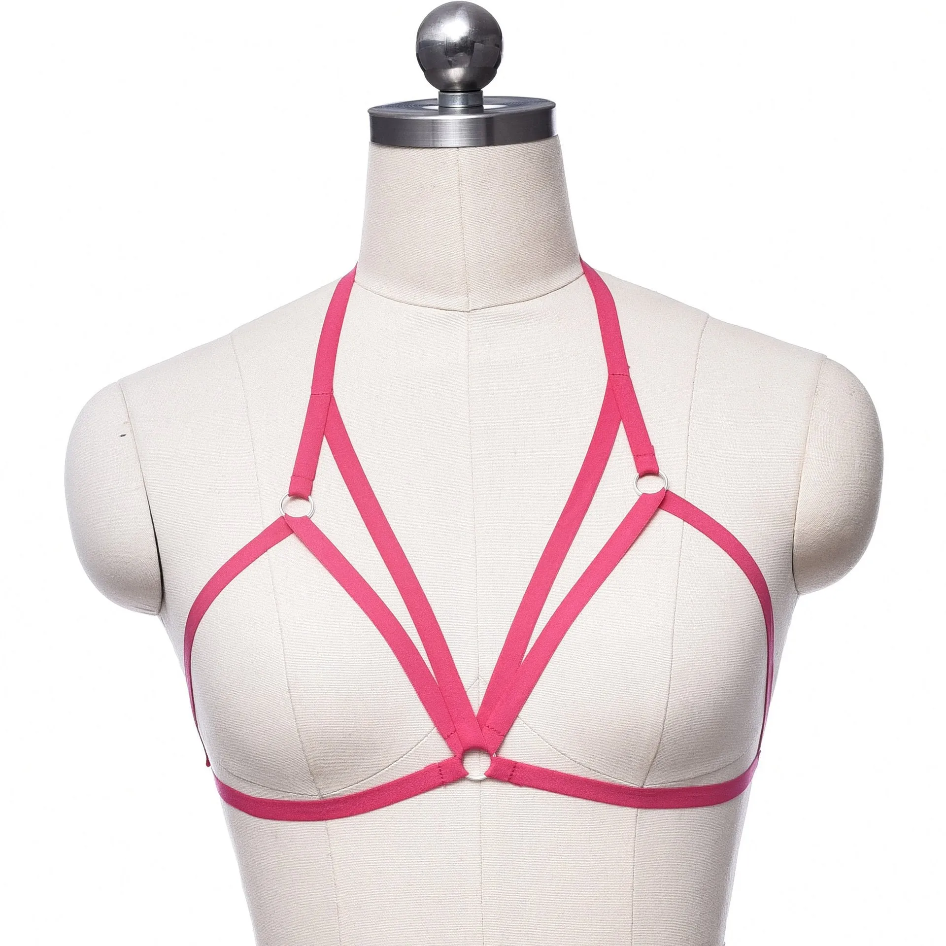 Adjustable o ring cross front harness top