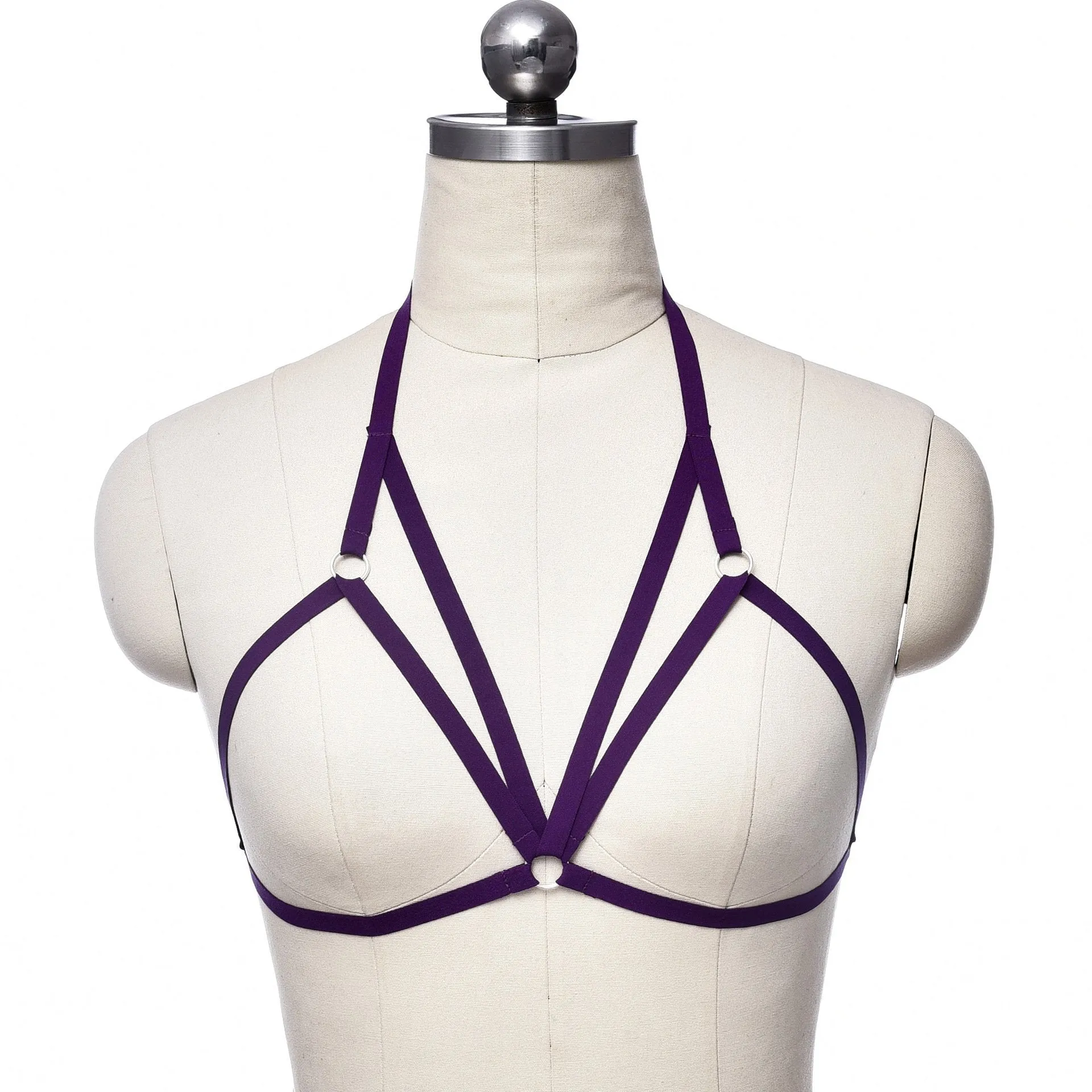 Adjustable o ring cross front harness top