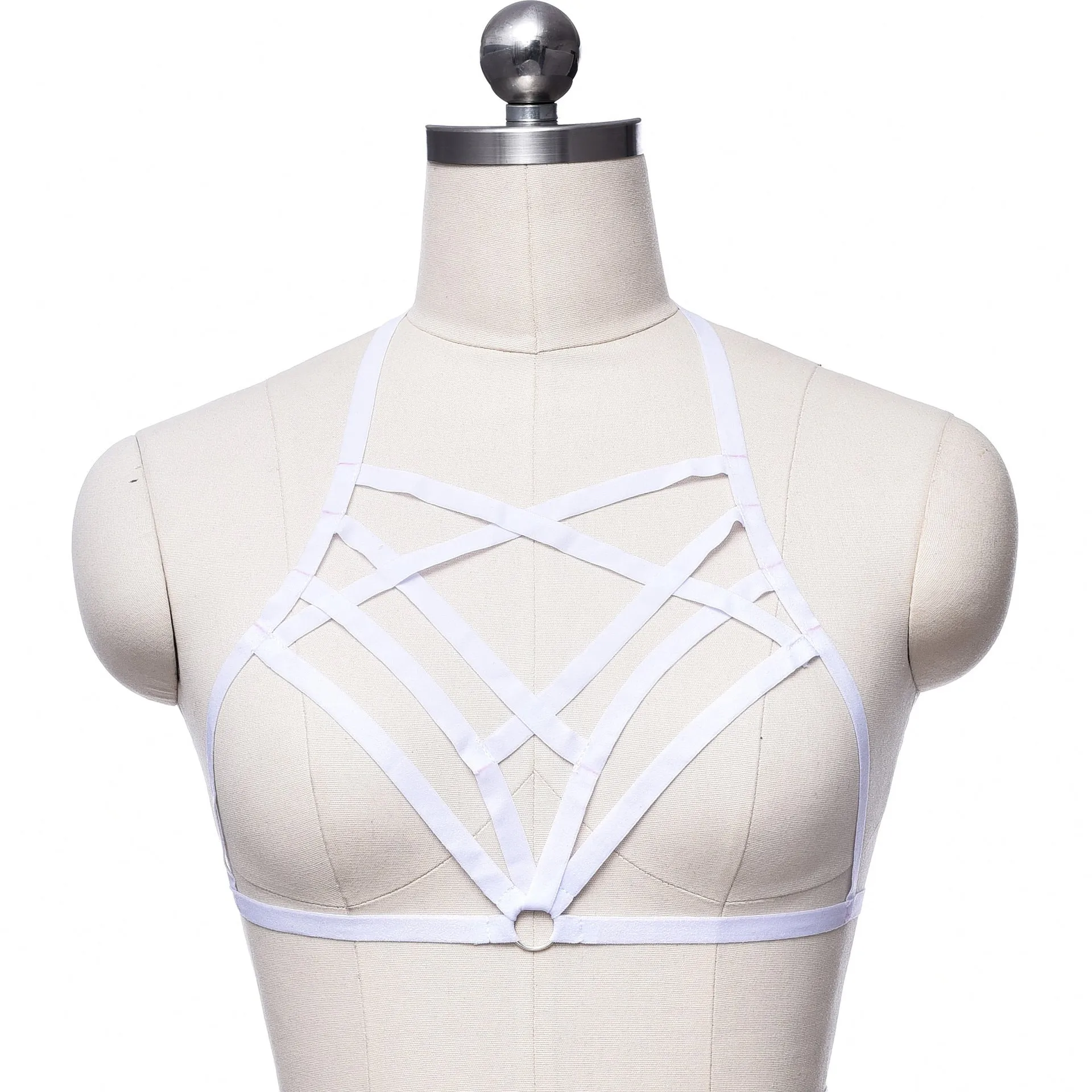 Adjustable o ring cross front harness top