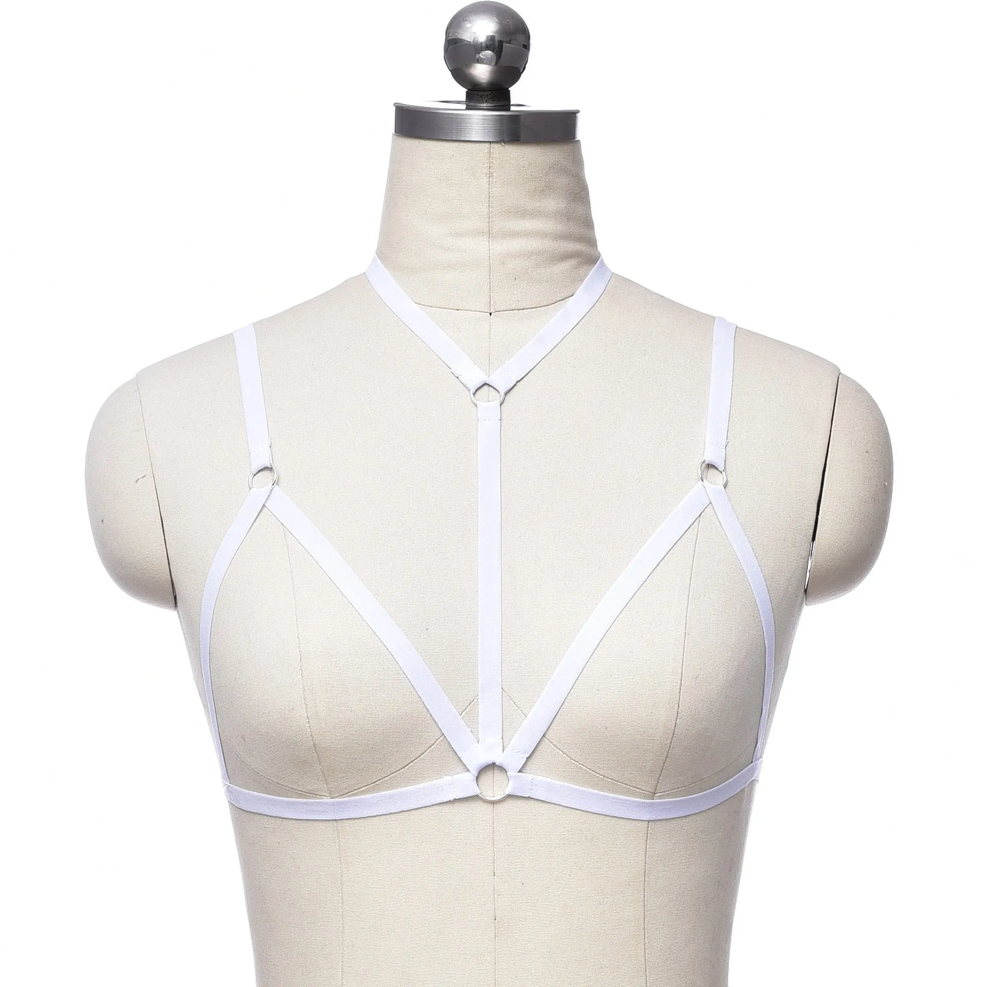 Adjustable o ring cross front harness top