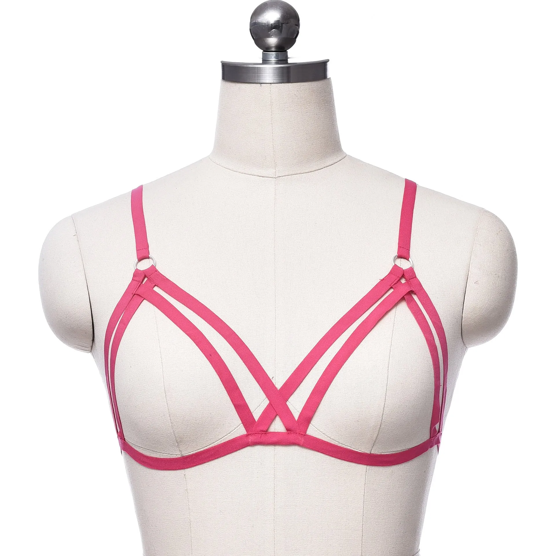 Adjustable o ring cross front harness top
