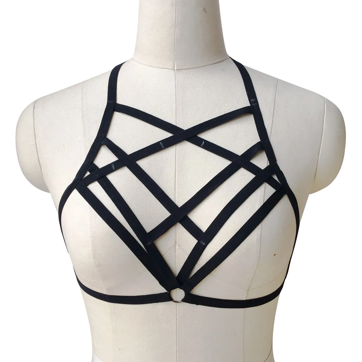 Adjustable o ring cross front harness top