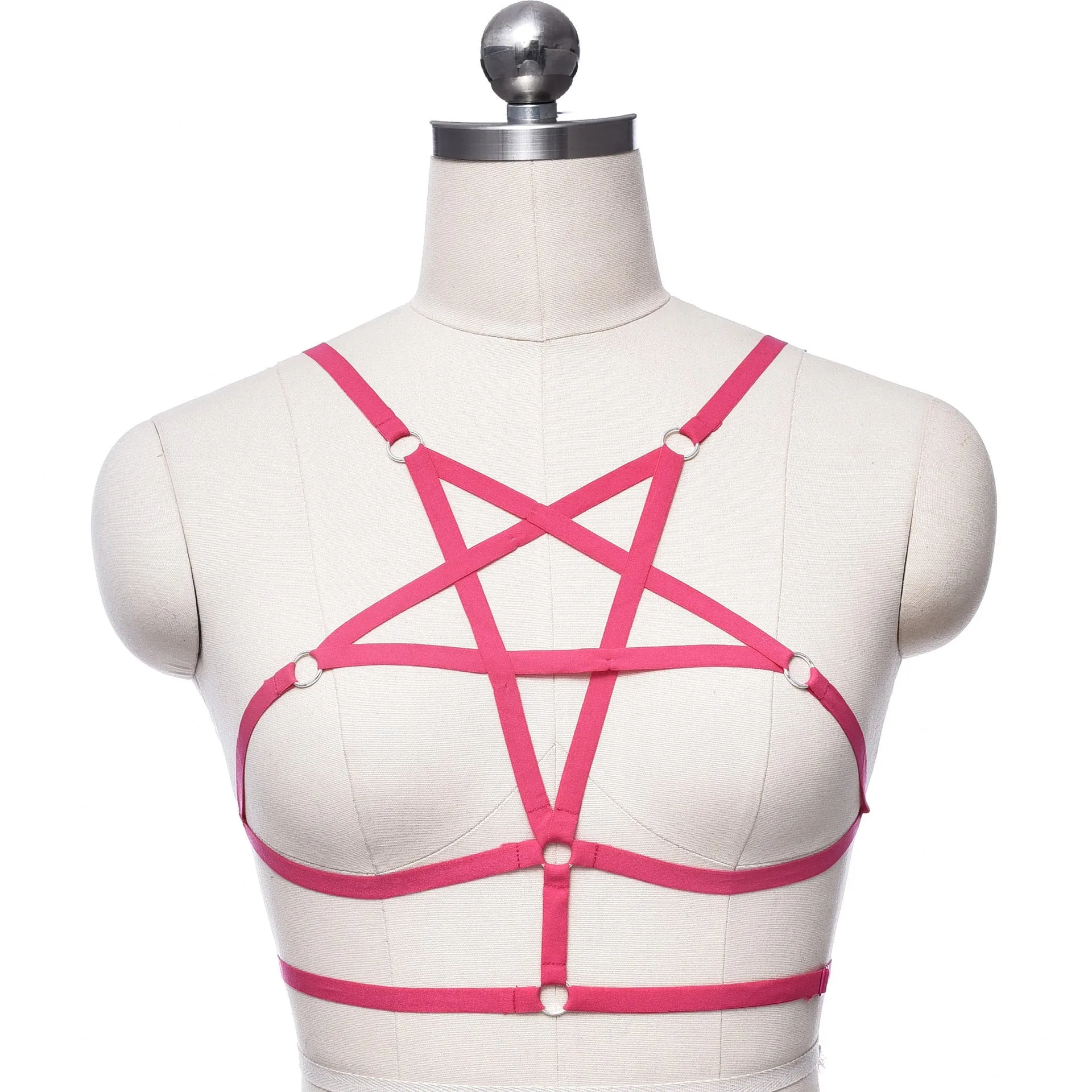 Adjustable o ring cross front harness top