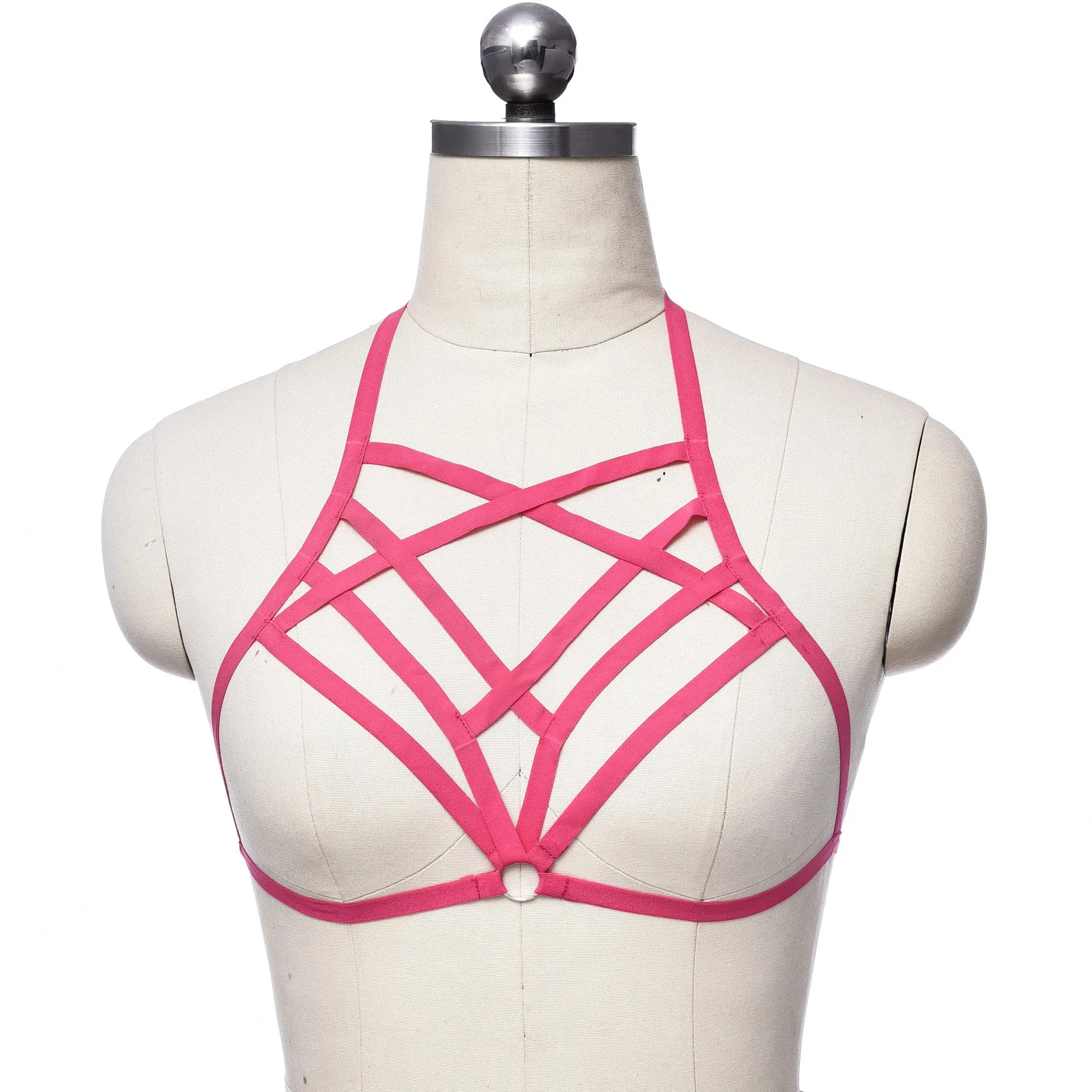 Adjustable o ring cross front harness top