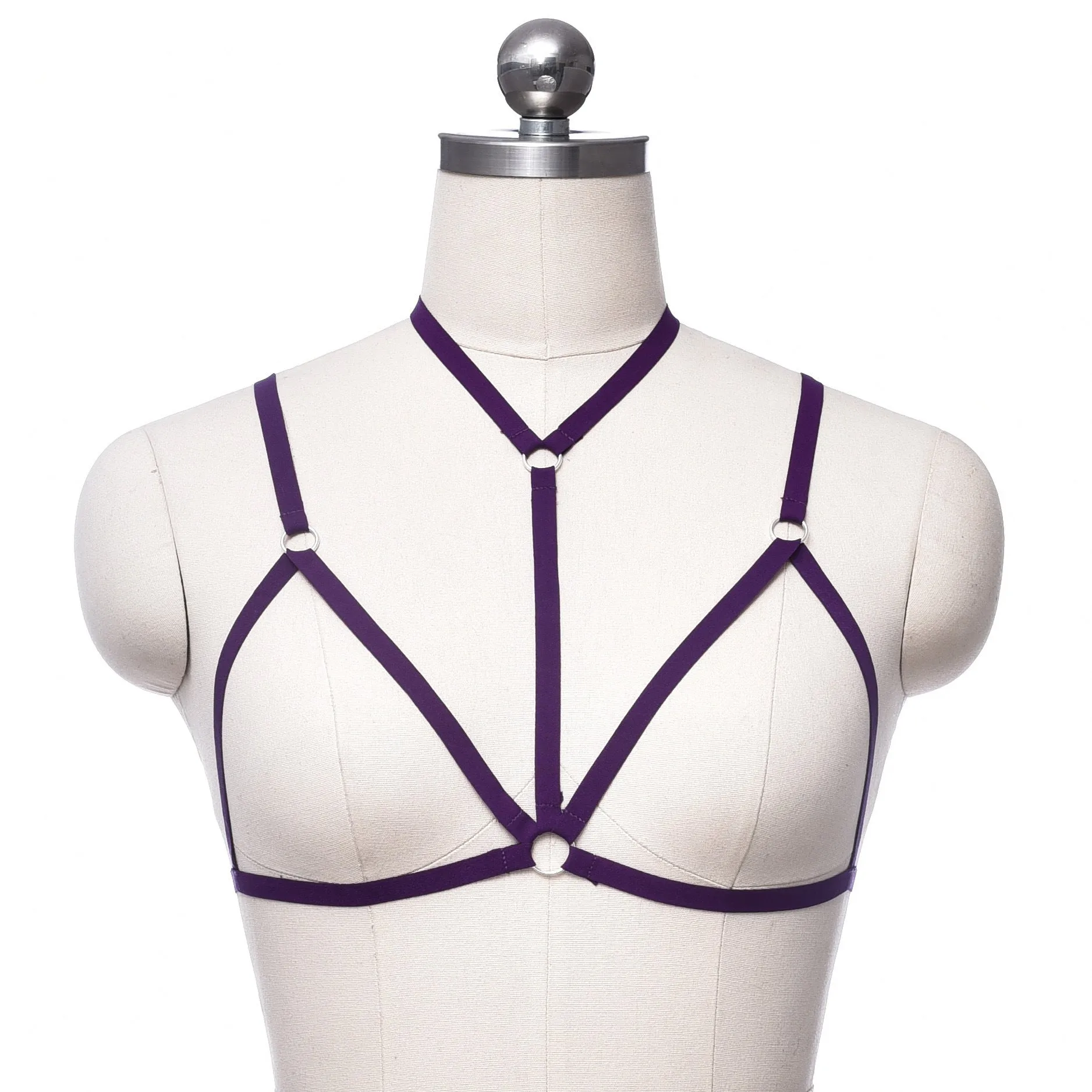 Adjustable o ring cross front harness top