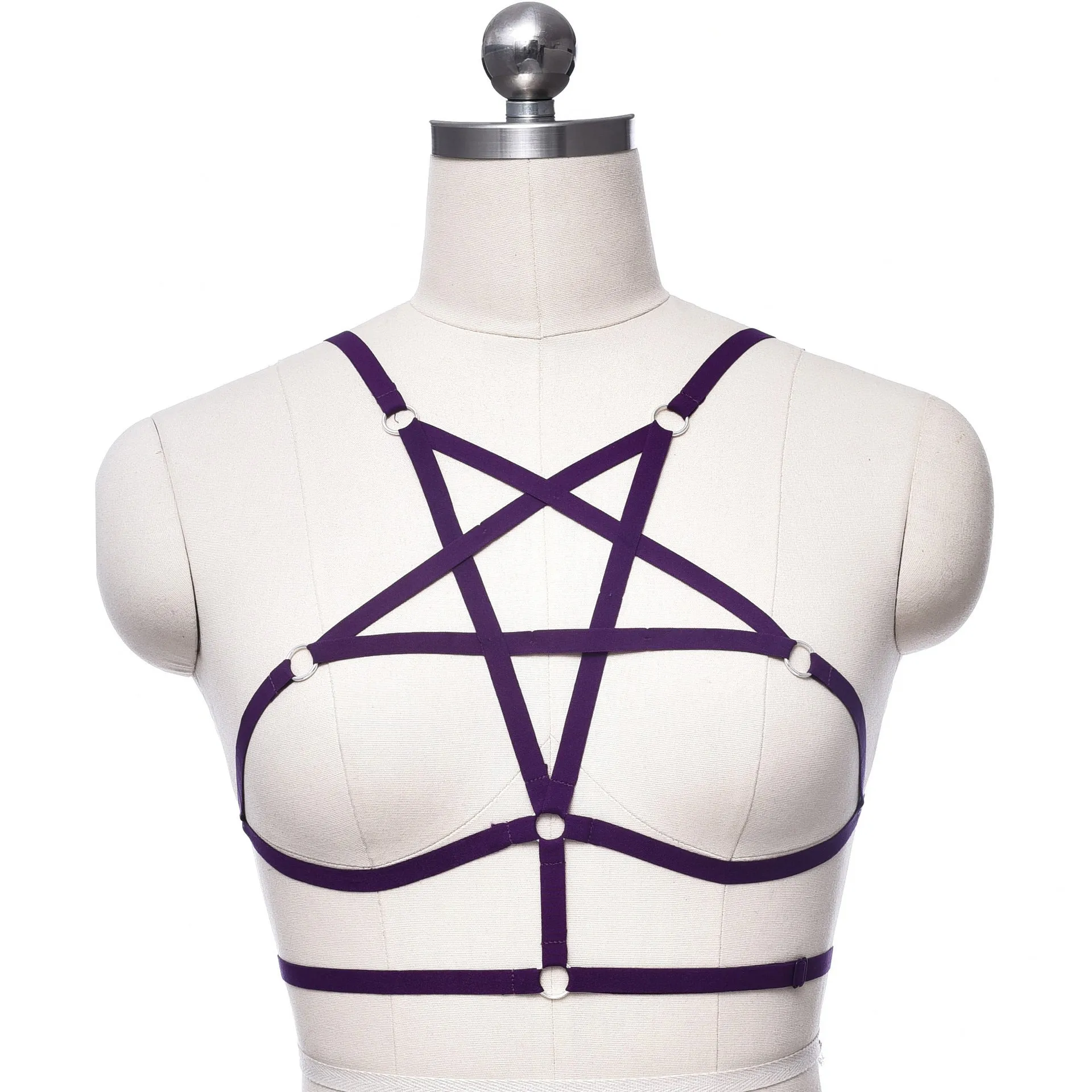 Adjustable o ring cross front harness top