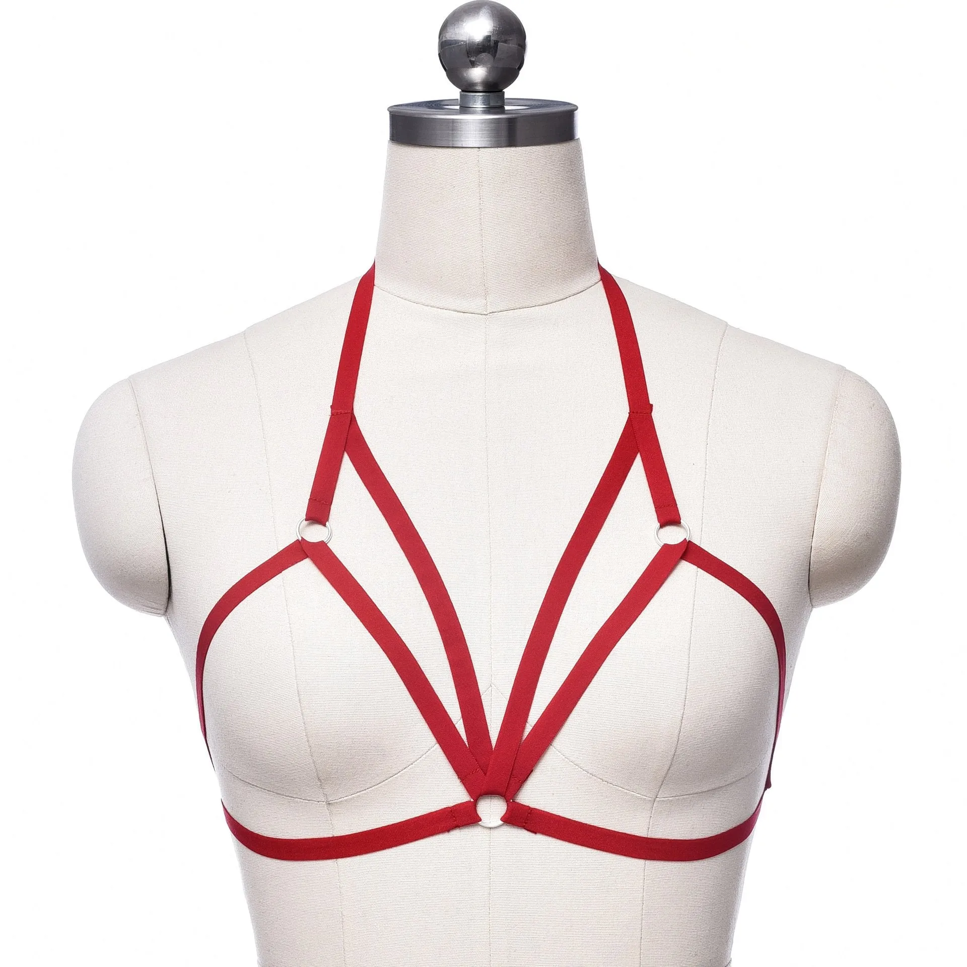 Adjustable o ring cross front harness top