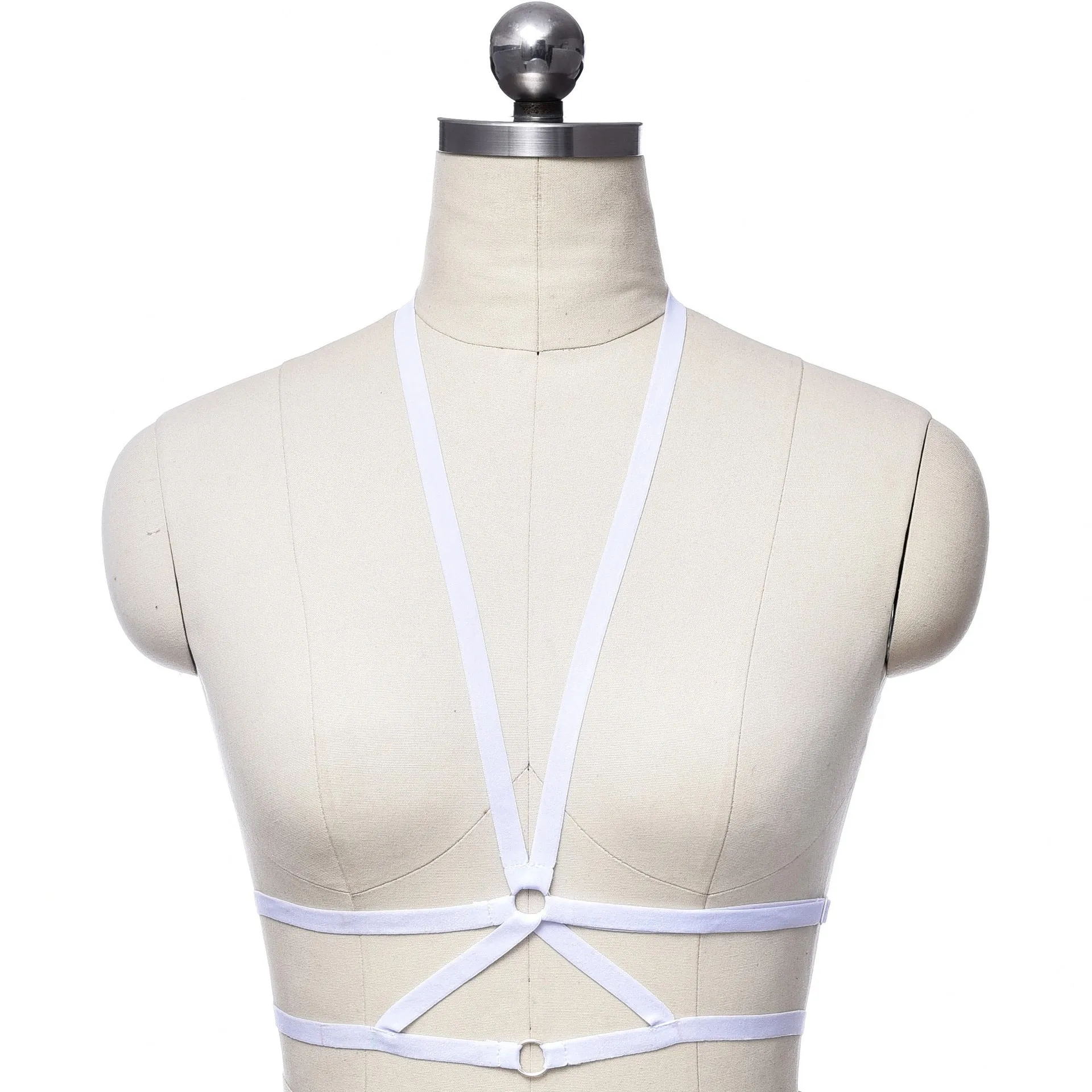 Adjustable o ring cross front harness top