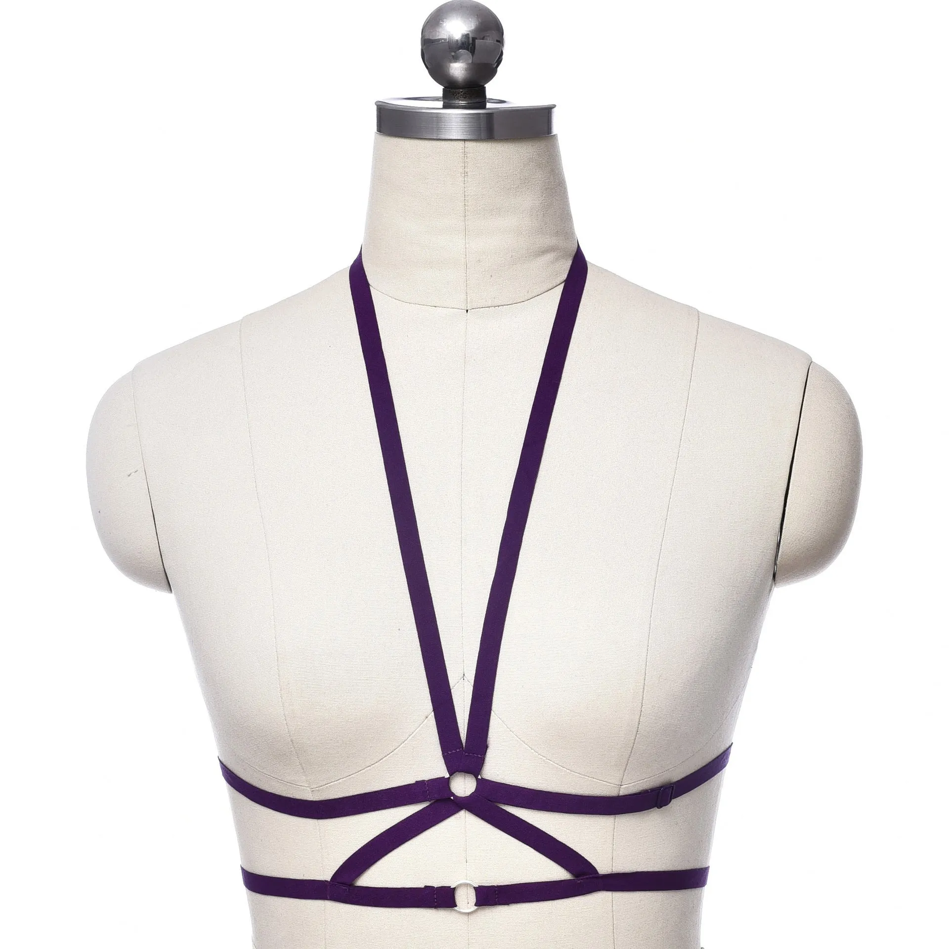 Adjustable o ring cross front harness top