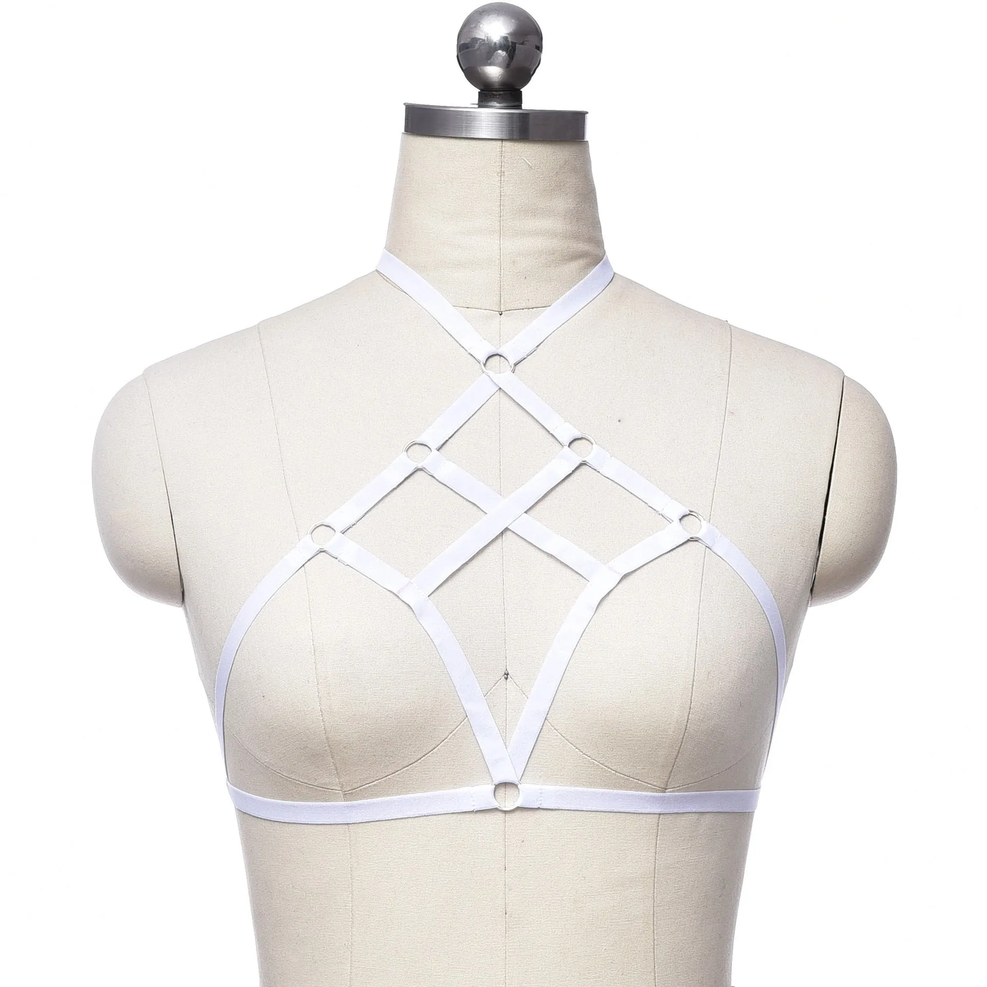 Adjustable o ring cross front harness top