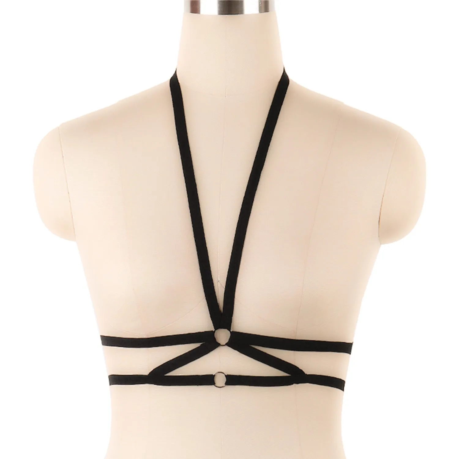 Adjustable o ring cross front harness top