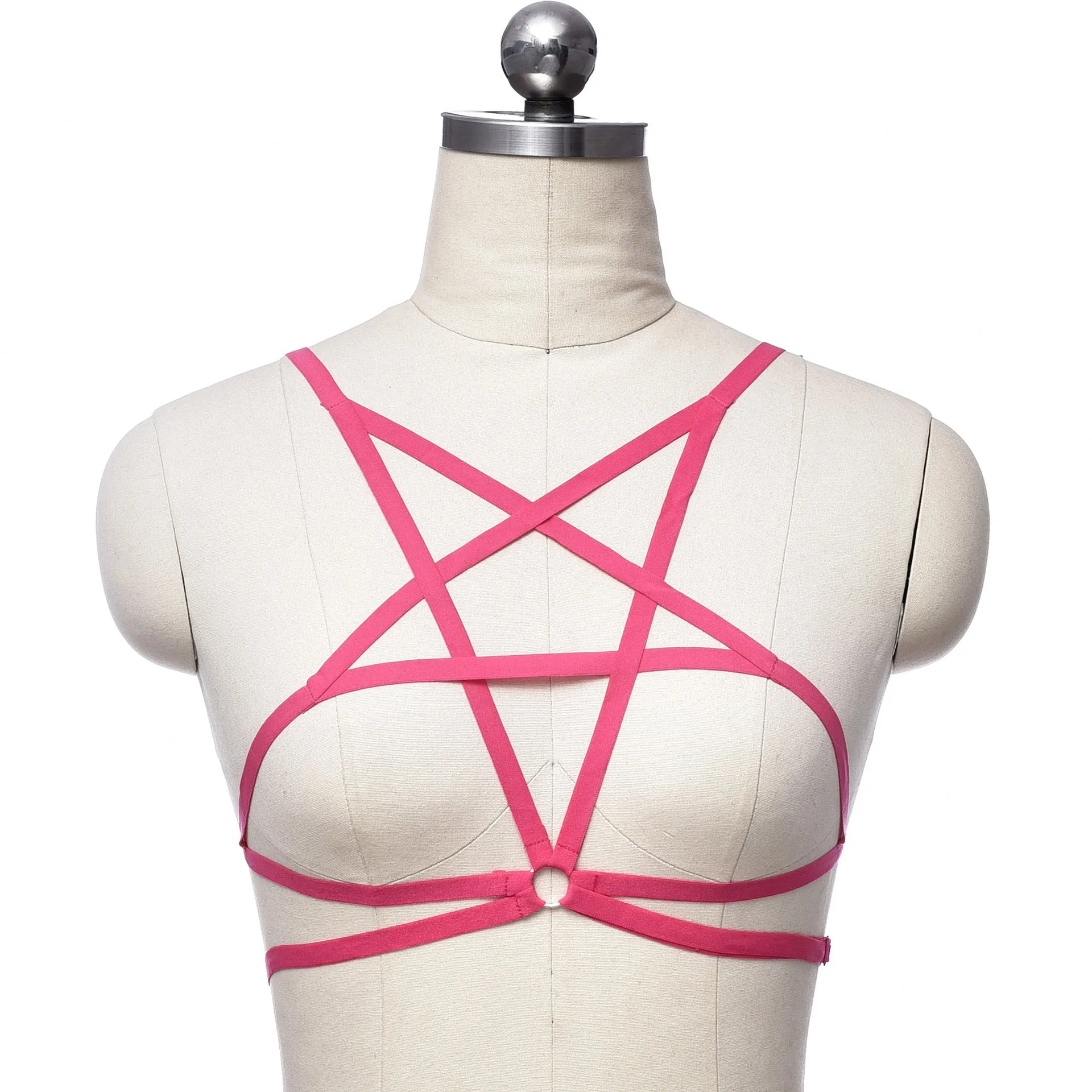 Adjustable o ring cross front harness top