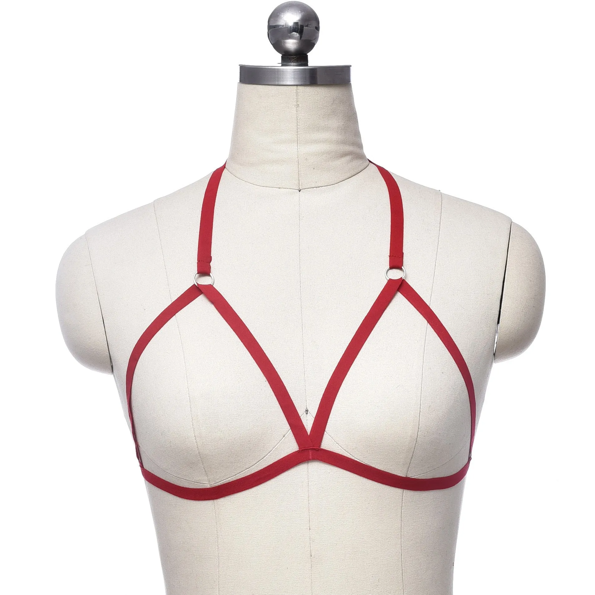 Adjustable o ring cross front harness top