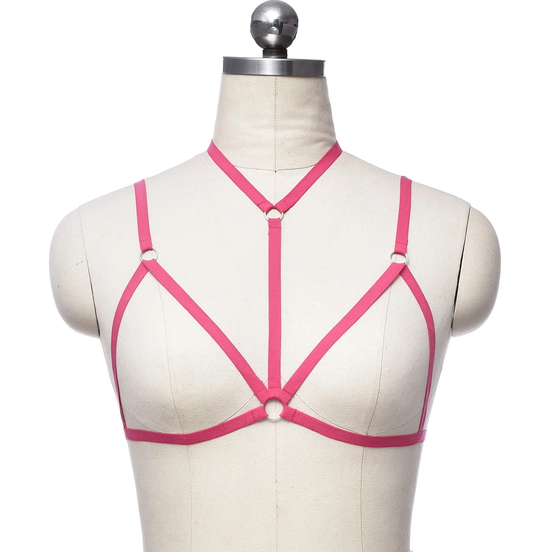 Adjustable o ring cross front harness top