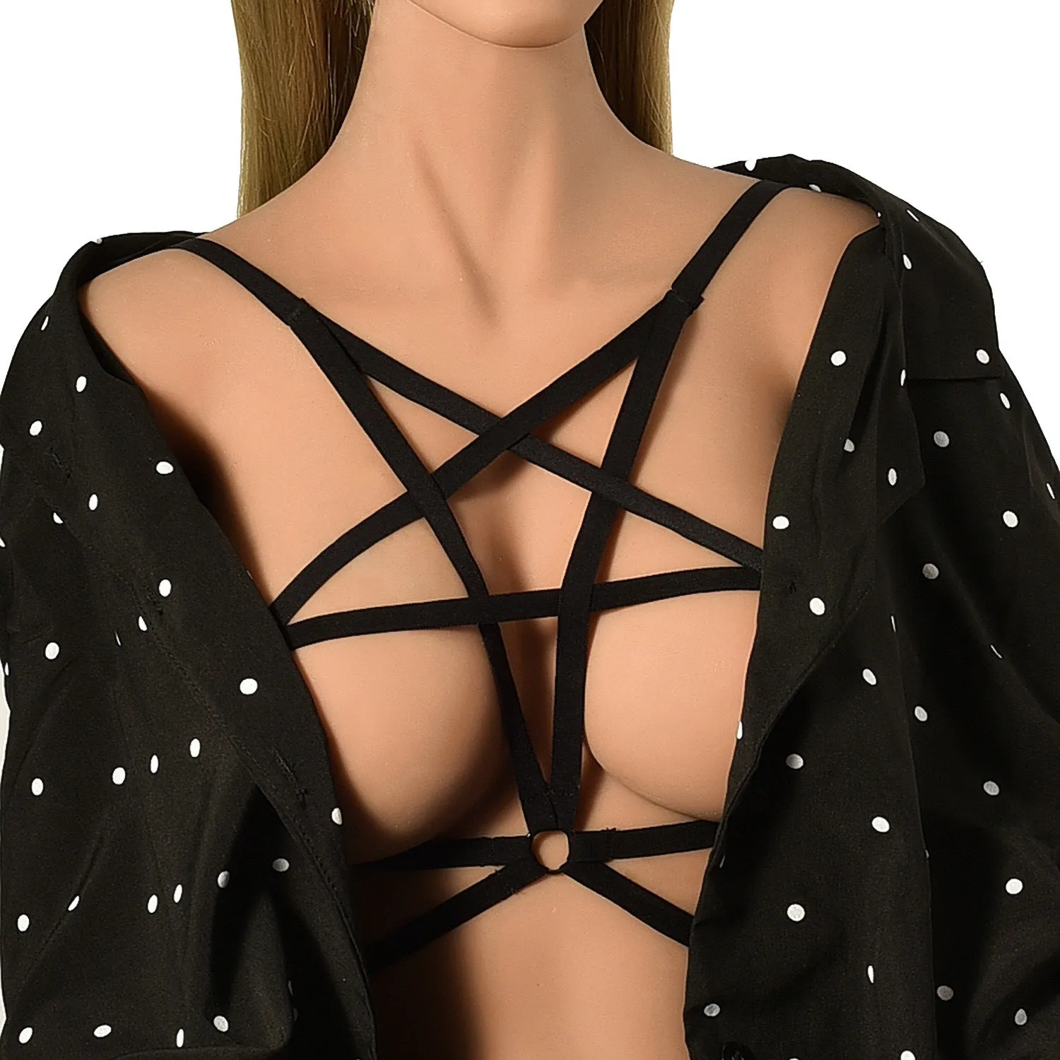 Adjustable o ring cross front harness top