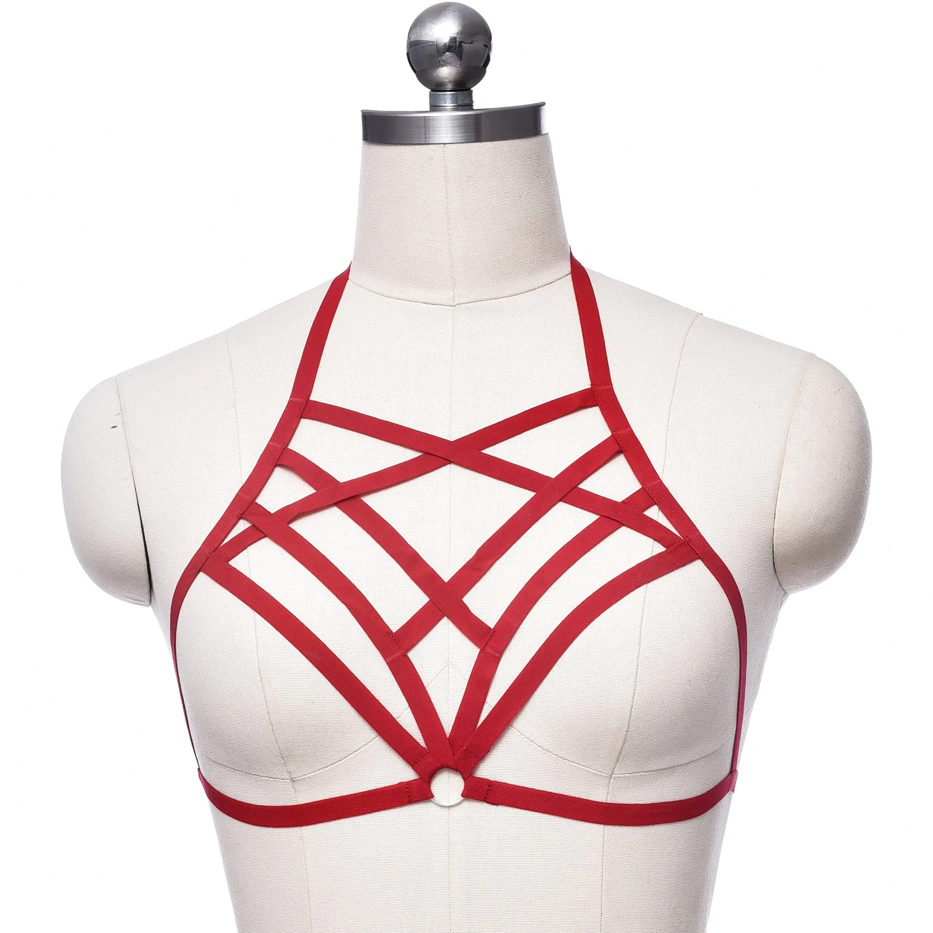 Adjustable o ring cross front harness top